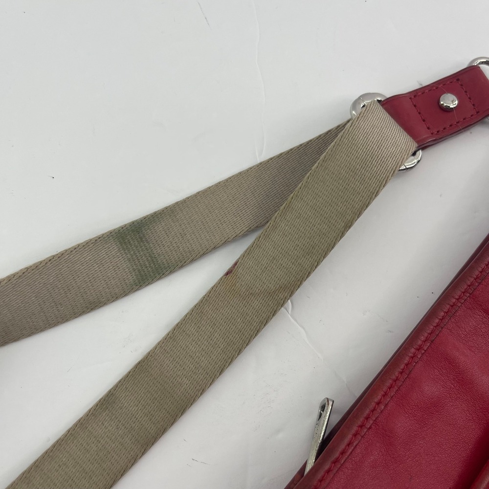 Ralph Lauren Leather Crossbody Red Crest‎ Logo LXVII Heritage Equestrian Purse - Picture 14 of 14